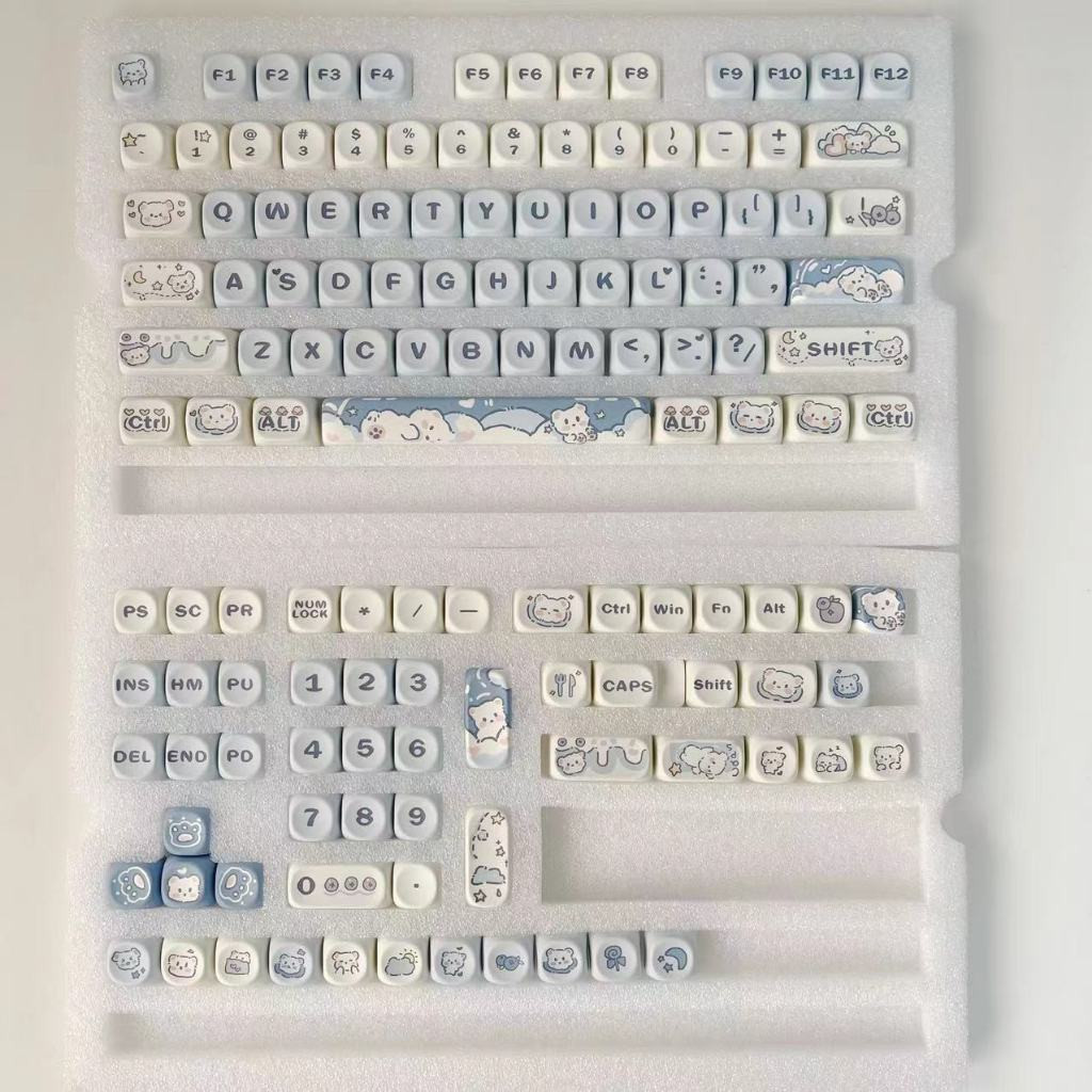 【Local Delivery】Cute Kawayii Keycaps Full Set MOA Profile Thermal ...