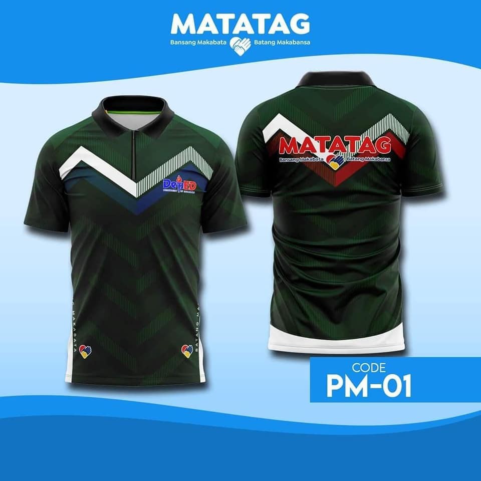 DEP ED MATATAG POLO SHIRT TEACHER'S UNIFORM FULLY SUBLIMATED CODE 4 ...