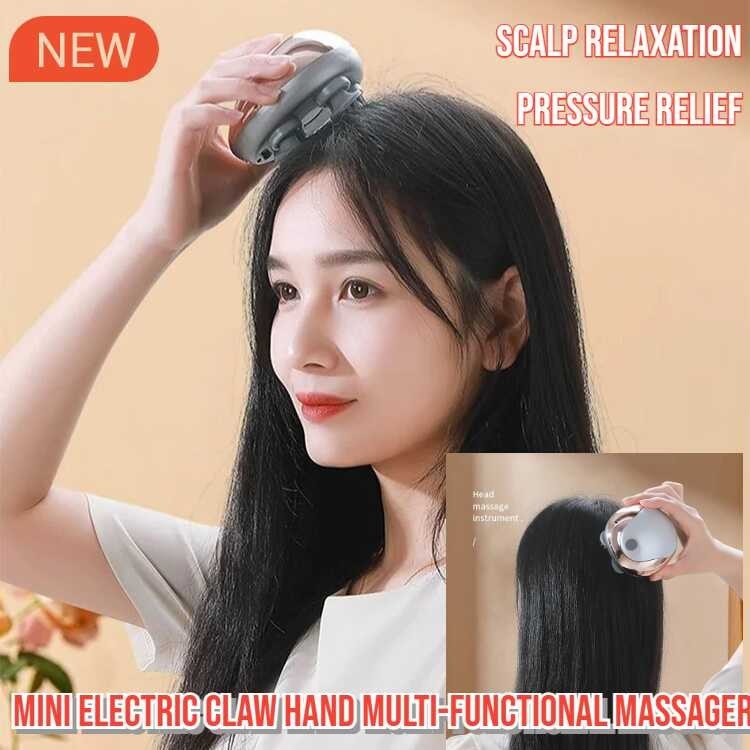 Stress Electric Cordless Relax Head Massager Therapy Mini Rechargeable ...