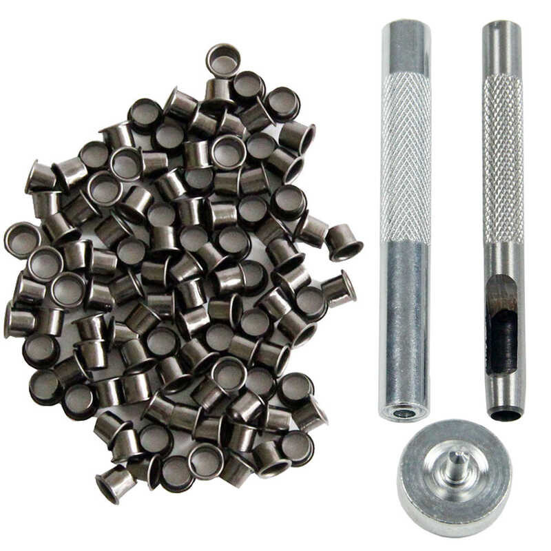 Eyelet Tool Set Grommet Kit At 100Pcs Rivet 6Mm O 7Mm Para Sa DIY Kydex