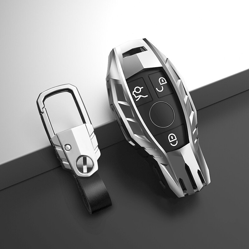 XM-Car Key Case Cover For Mercedes Benz AMG A C E S series E200L E300L ...