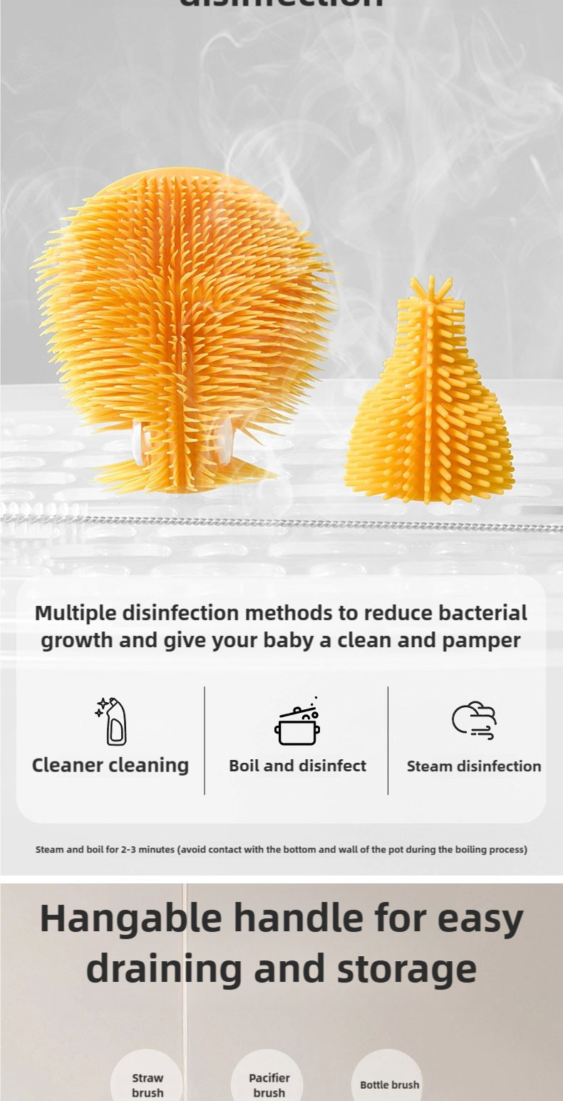 【Local shipping】COD gb 3pc set Newborn Baby Bottle Cleaning Brush Set ...