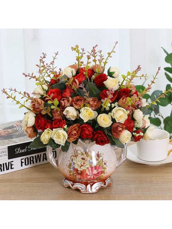 Fake simulated flowers, tea tables, floral arrangements, living rooms ...