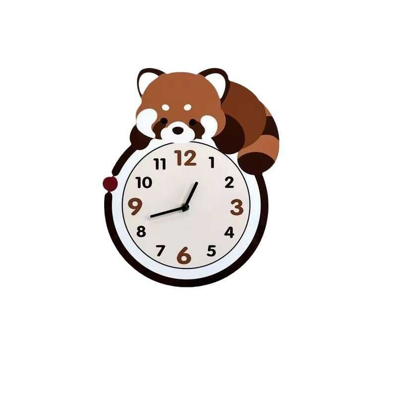 Clock Clock Modern Panda Swinging Wall Watch Home Creative Internet ...