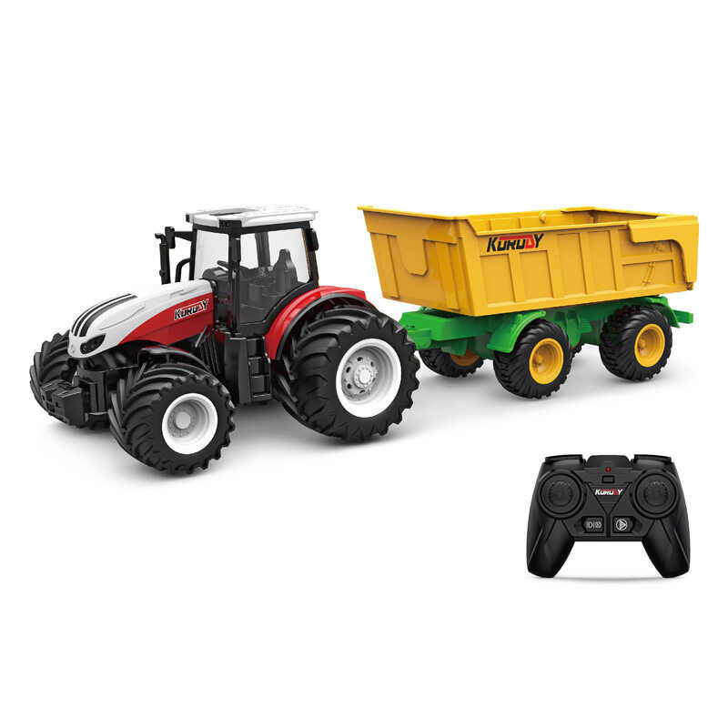 Alloy Remote-Controlled Tractor Toy Large Inertia Sliding Engineering ...