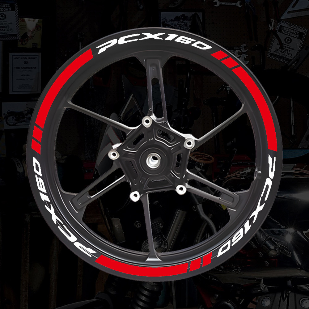 For Honda PCX 160 pcx160 2022 14'' Inches Motorcycle Wheel Hub Sticker ...