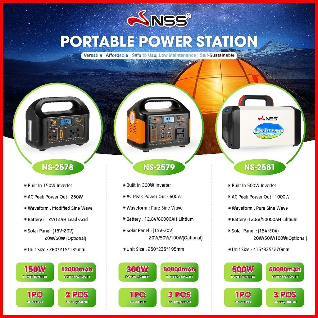 Nss Power Station 220v 150w Portable Multi Functional Home Big Capacity