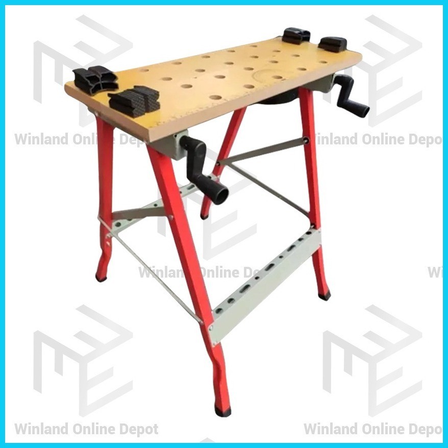 Hoyoma japan by Winland Folding Clamping WorkBench with Movable Pegs WB