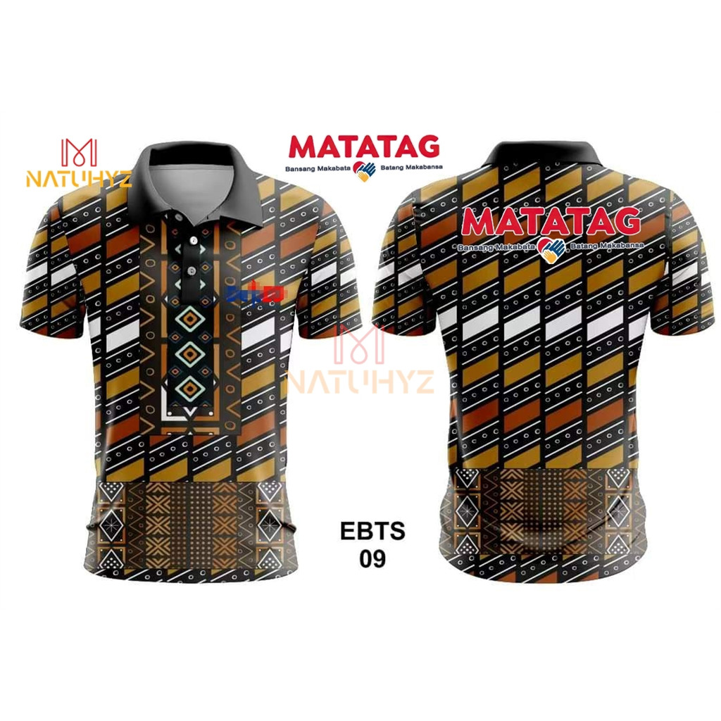 Philippine National Tribal Style Uniform Full Sublimation Unisex Polo Shirts For Man And Woman 9061