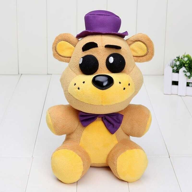 FNAF Toys Fazbear Nightmare Fredbear En Freddy Plush Doll El Chip Lefty ...