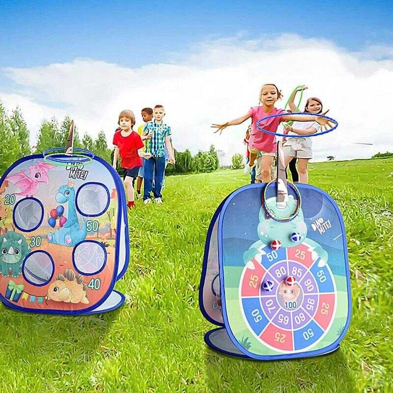 Bag Foldable Bean Cornhole Board Dart Game Set Backyard Games Outside