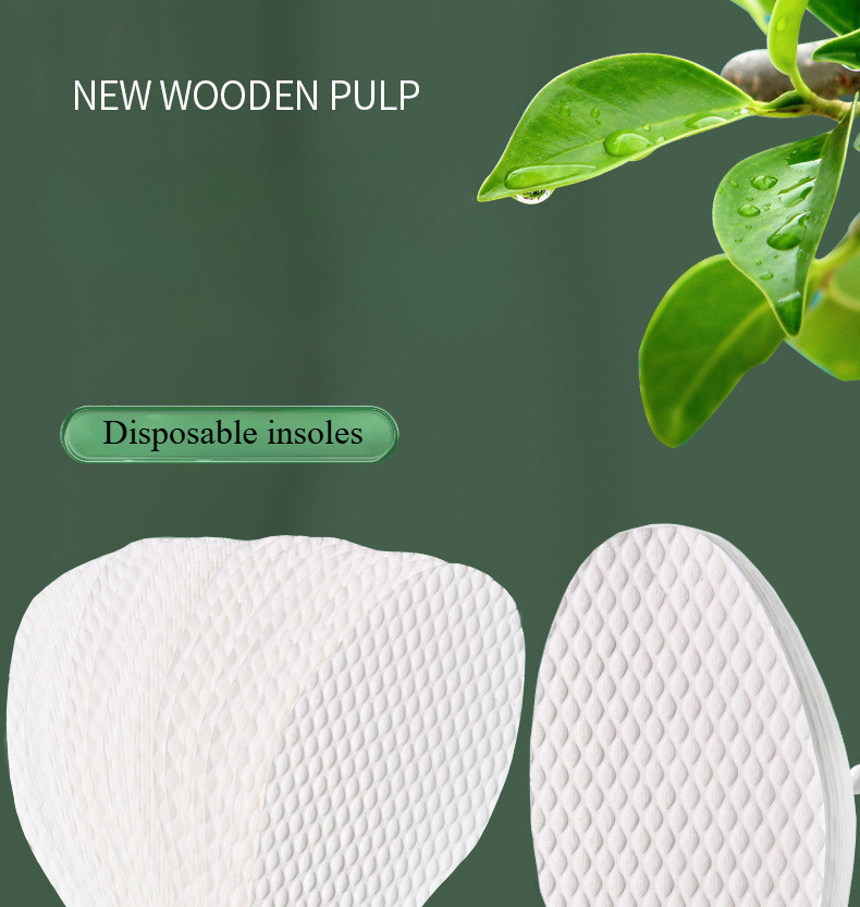 (5pair)Disposable wood pulp insole, sweat absorbing, breathable, and ...