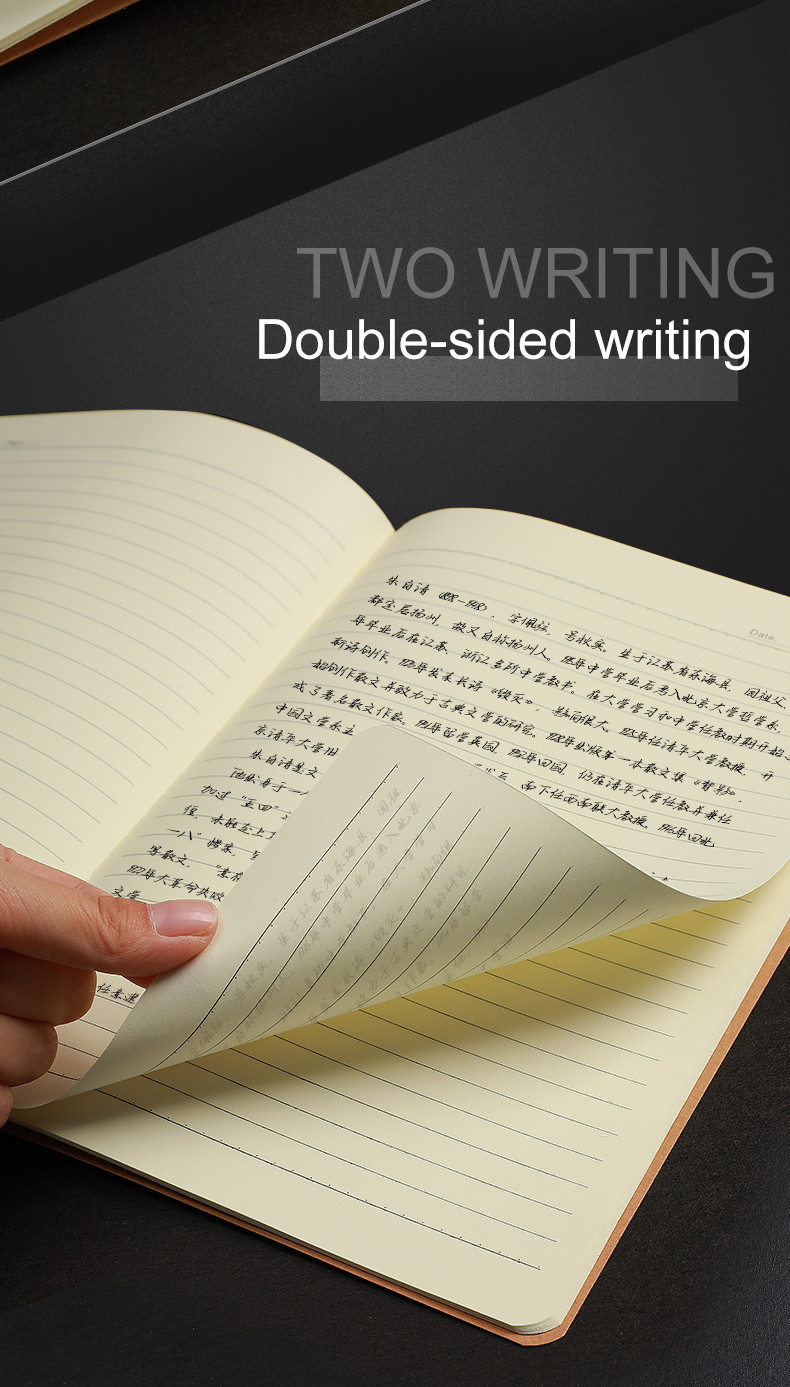 A5 Thread Binding 256 Pages Ultra Thick Notebook for Sketching Writing ...