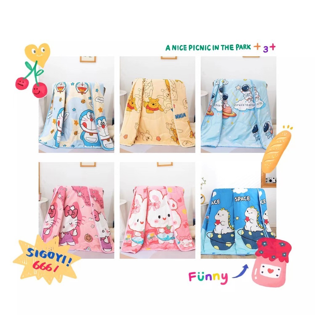 Popxstar new cotton jacquard three-layer yarn wool towel quilt pure cotton lunch break blanket sofa cover blanket shawl blanket