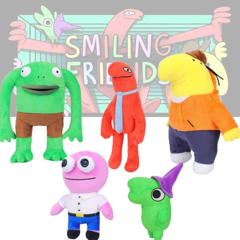 Smiling Friends Charlie Mr Frog Pim Pimling Plush Doll Toys Soft ...