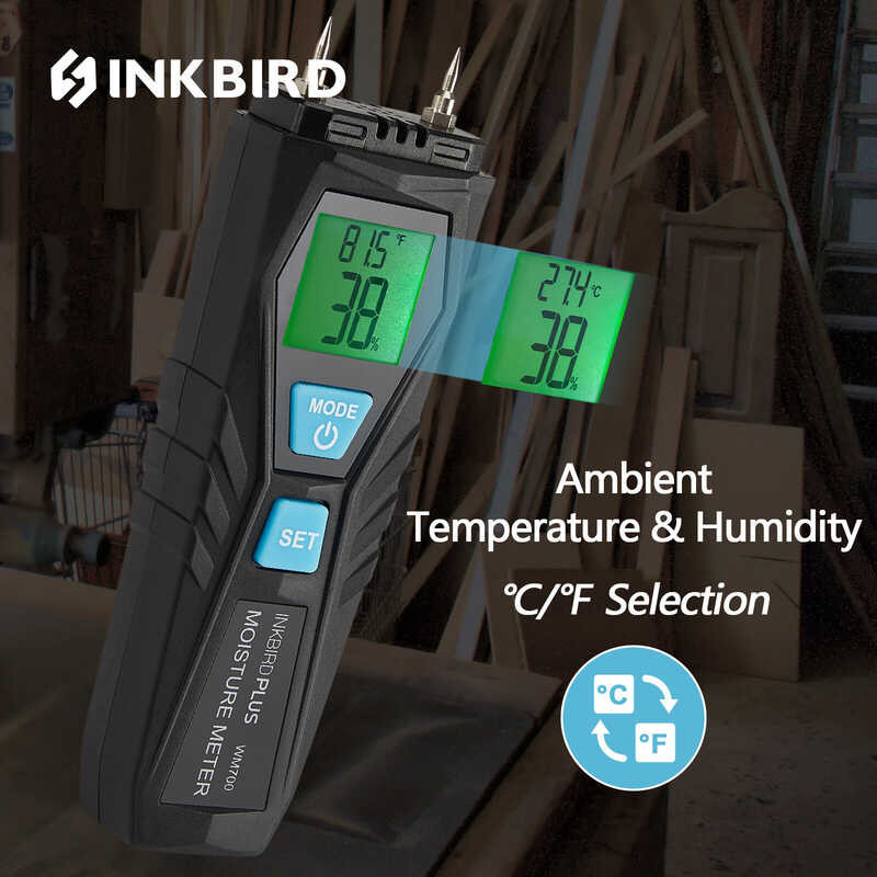7 Modes INKBIRD Meter Tree Digital Moisture Detector Gamit Ang ...