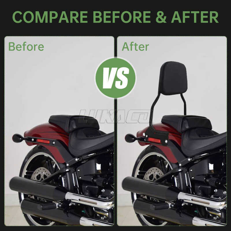 Passenger Sissy Bar Backrest For Harley Softail Slim S FLSS & Blackline (2013-2017) 9 thumbnail image