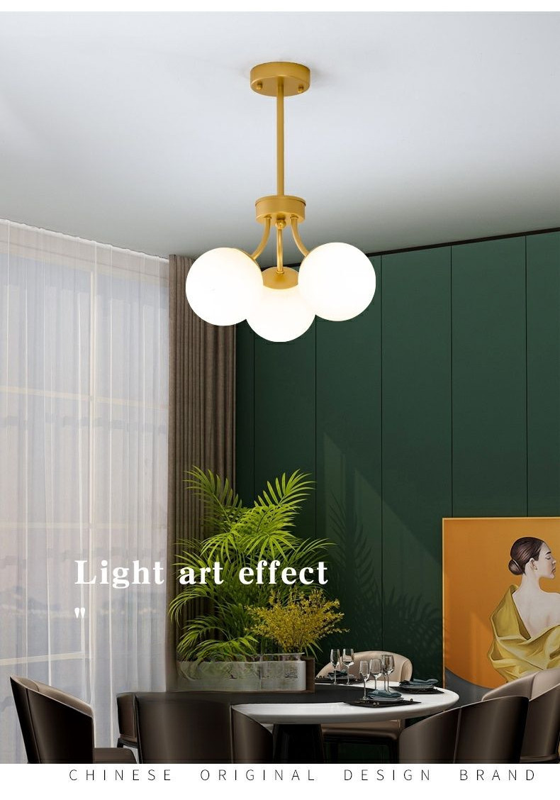 LED Scandinavian Style Simple Modern Living Room Lights Personalized ...