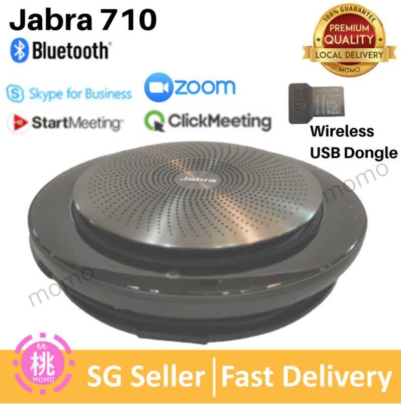 Jabra Speak 710 UC Altoparlante Bluetooth Wireless per Softphone e Cellulare, facile da installare, altoparlante portatile con per tenere riunioni ovunque con un suono coinvolgente