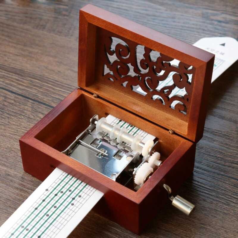 Tone 15 DIY Hand-cranked Music Box With Hole Puncher and Paper Tapes ...
