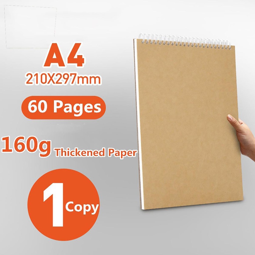 Professional Sketchbook Thick Paper Spiral Notebook Art School Supplies ...