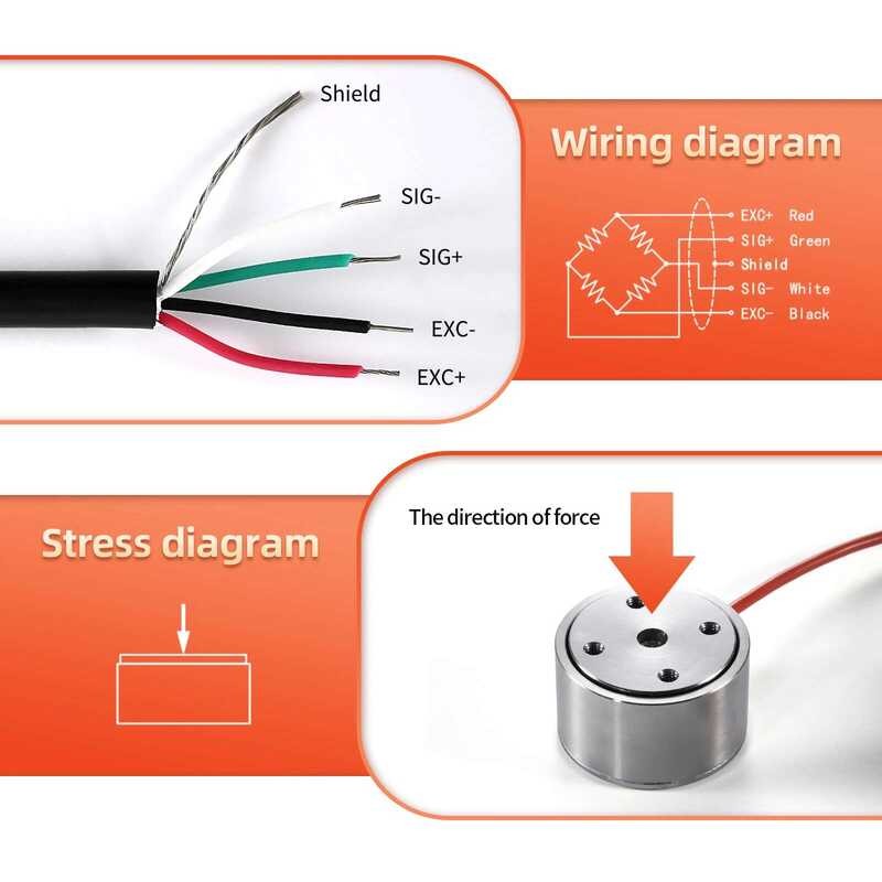 Load Micro Cell Tension Push Sensor Weight Compression Force Touch ...
