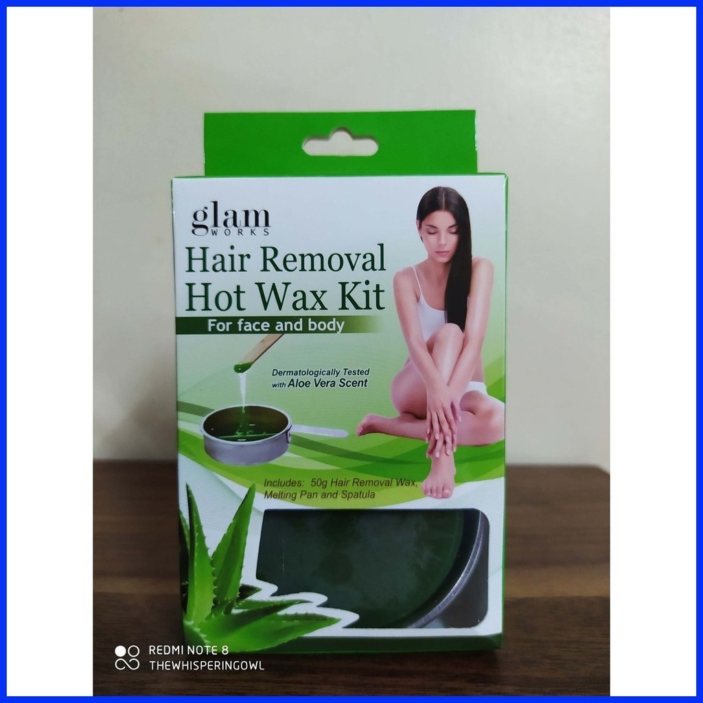 Glam Works Glamworks Hair Removal Hot Wax Kit For Face and Body Aloe