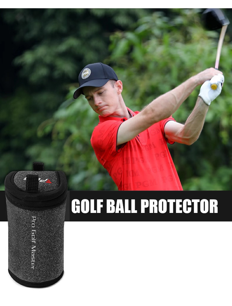 PGM Golf Ball Protection Case Men's and Women's Waist Bag Ball Clip Can ...