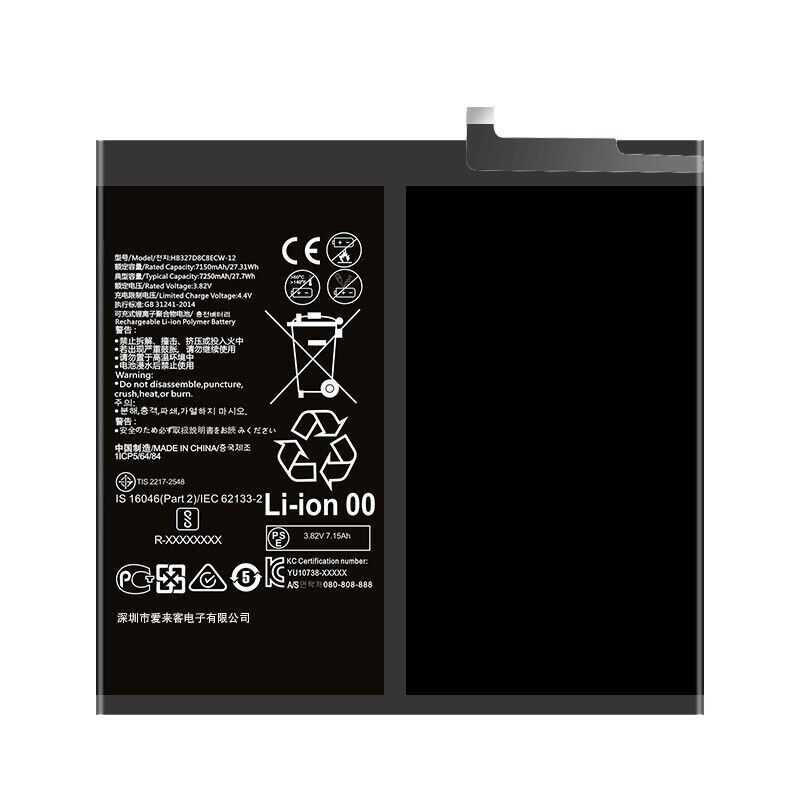 Huawei Matepad Pro Mrx-Al09 Al19 W09 Hb27d8c8ecw-12 Flat Panel Battery ...