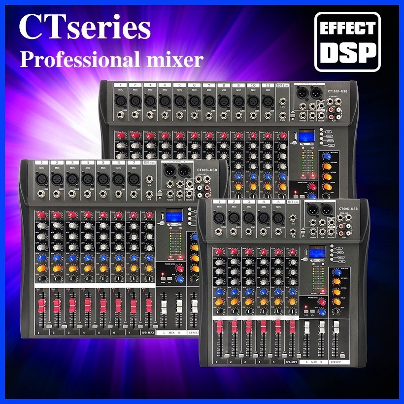 yamaha CT-60S CT-80S CT-120S Series Stereo Mixer 6 8 12 Channel ...