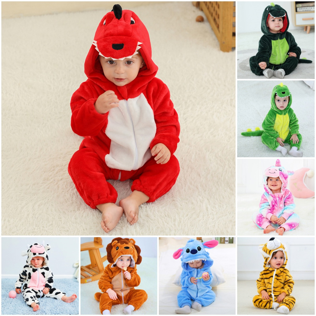 Cute Tiger Roar Orange Baby Romper