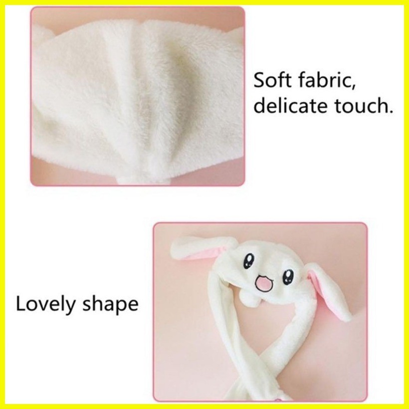 Cute Bunny Hat With Led Light Rabbit Hat Moving Ears Long Ears Plush ...