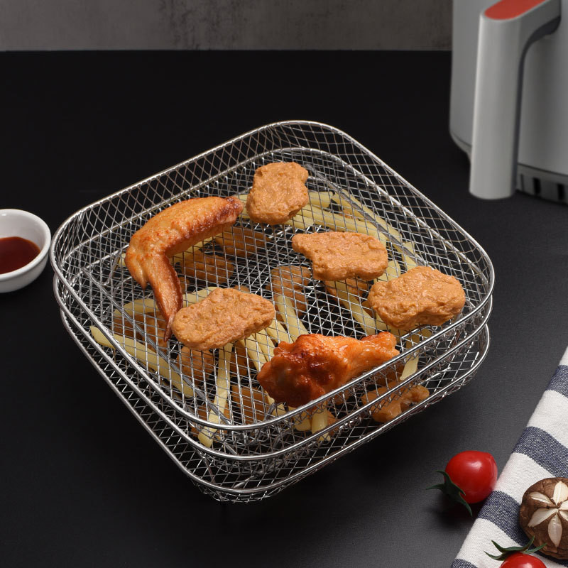 3pcs/set 304 Stainless Steel Rack for Air Fryer Oven Fried Chicken ...
