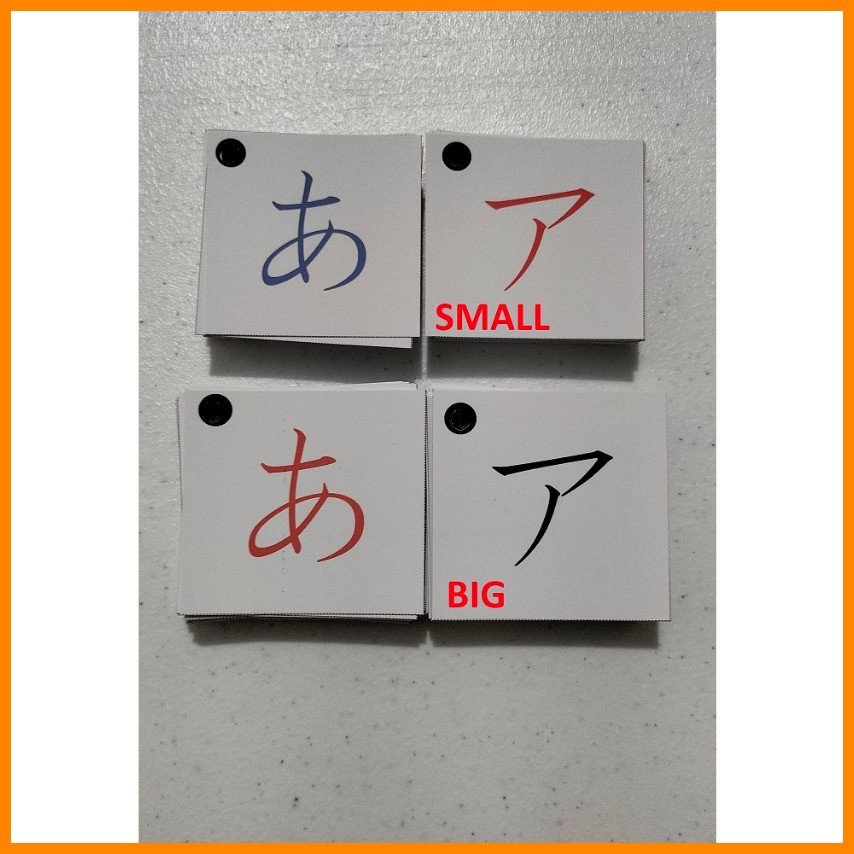 ∷ HIRAGANA AND KATAKANA KANJI FLASHCARDS WITH METAL RING | Shopee ...