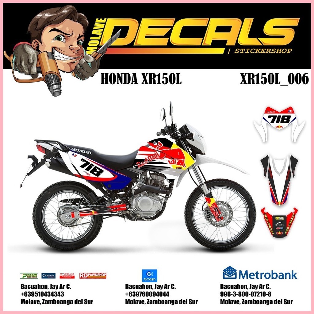 ♈ HONDA XR150L DECALS SET | XR 150 | XR 150L | XR150L_006 | Shopee ...