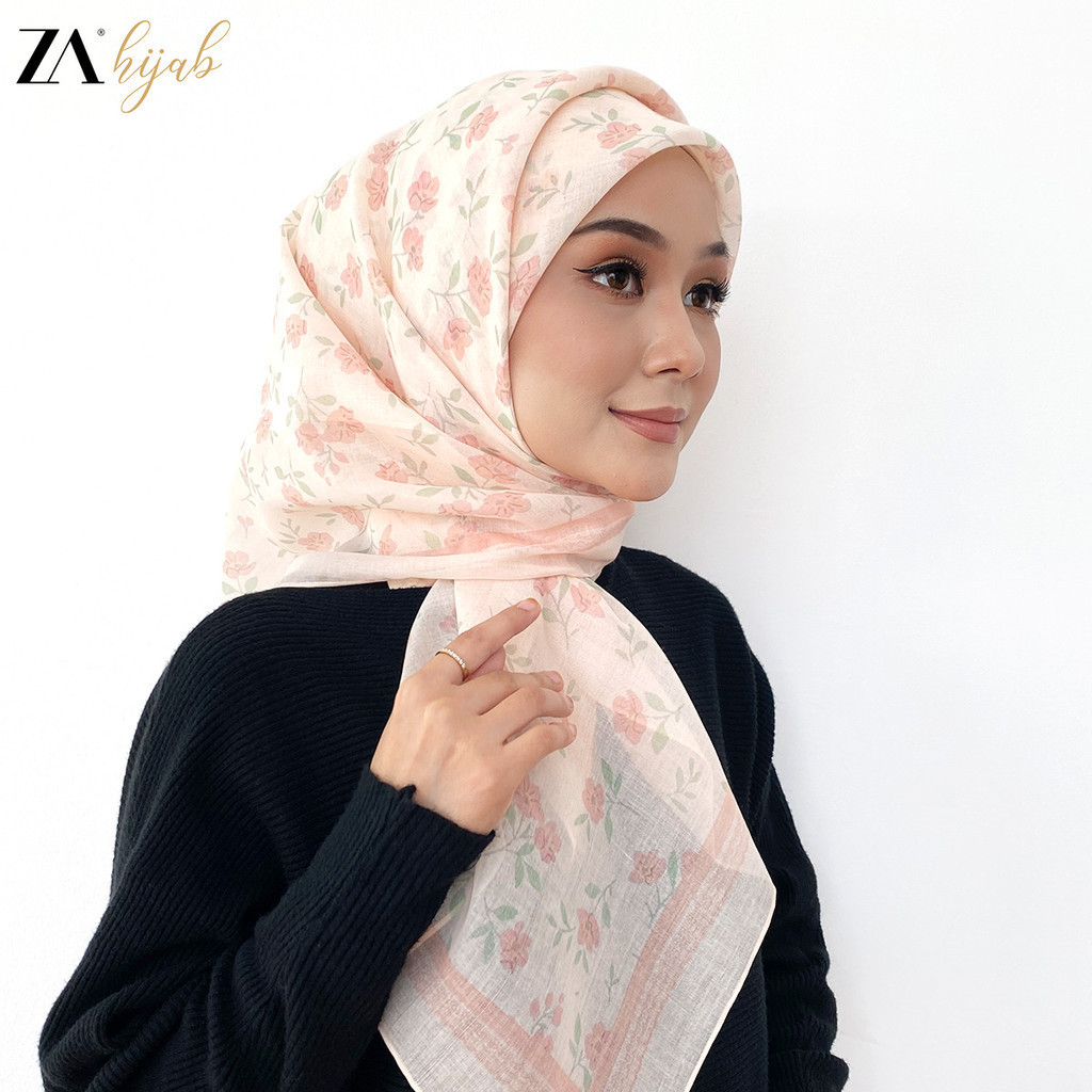 Zoe ARISSA cotton voile Zick Sharp Tudung Printed bawal 45 in premium ...