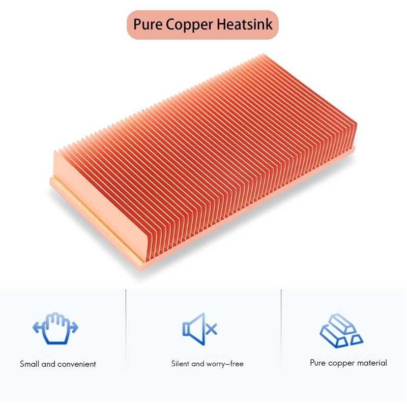 Copper Pure Heatsink 100X50x15mm Skiving Fin Heat Sink Radiator Para Sa ...