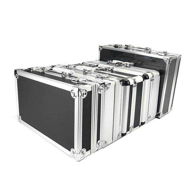 LF Toolbox Portable Aluminum Tool Instrument Box Storage Handheld ...