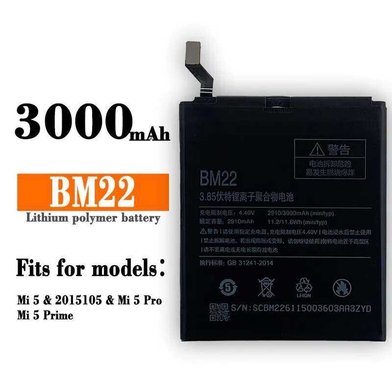 Original 1 2 2 Quality Bm22 Replacement Battery For Xiaomi Mi 5 Mi5 M5 ...
