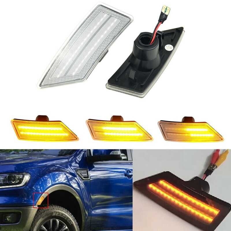 Blinker Car Sequential Dynamic LED Side Marker Light Front Bumper Turn ...