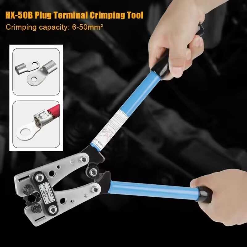 Crimping Cable Lug Pliers Hx-50B Crimper 10-1 AWG Para Sa Heavy Duty ...