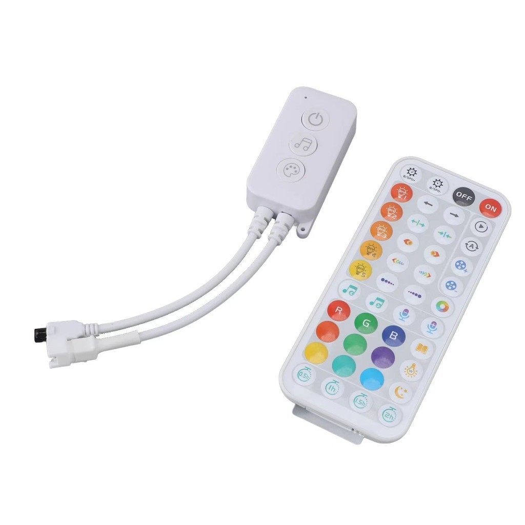 DC5V-24V Tuya WiFi SPI LED Controller with IR44 Keys Remote Bluetooth ...