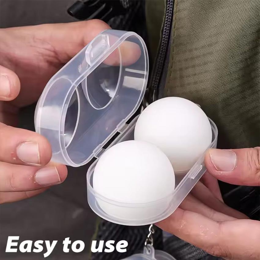 GEEBON Table Tennis Ball Protective Storage Box With Keychain ...