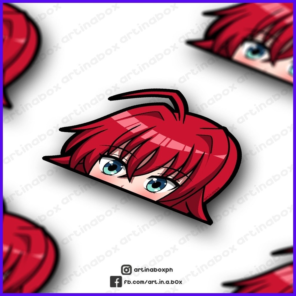 Rias Gremory - High School DxD Peeker Sticker | Shopee Philippines