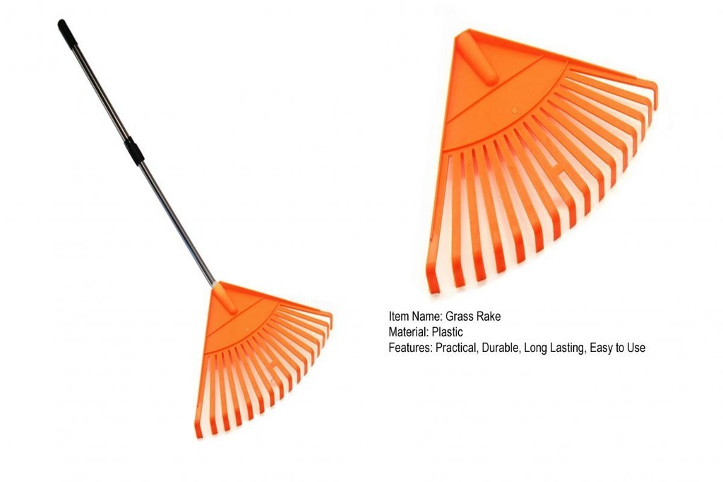 Grass Rake Outdoor Camping Rake Adjustable Non-slip Garden Rake Easy ...