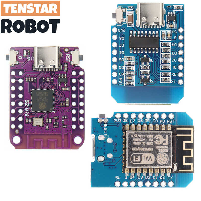 S2 Esp32 D1 Mini Based Esp8266 Ch340 Esp32-S2fn4r2 4Mb FLASH 2Mb PSRAM ...
