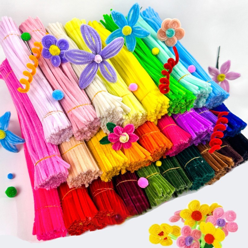 Fuzzy Wire Flower Bouquet Packaging Materials Wrapping Paper Mesh ...