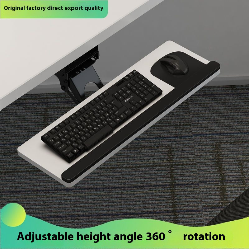 [SG stock][under desk keyboard tray]Computer Keyboard Bracket Rounded ...
