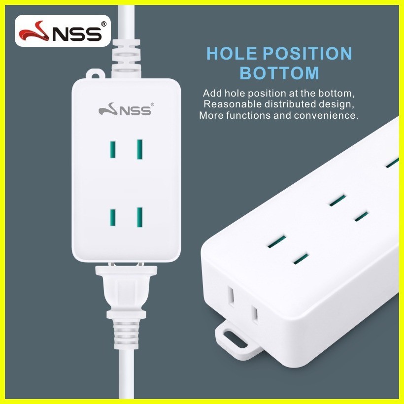 ♂ ⚽︎ NSS Surge Protector Power Strip Multi Outlets Widely Spaced Outlet ...
