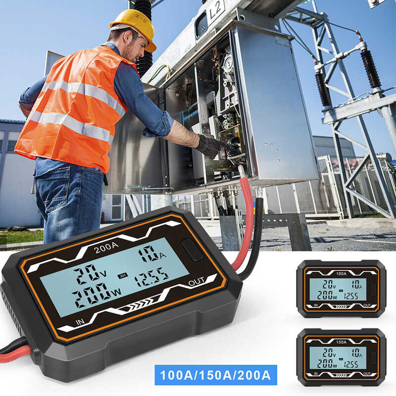0-200A RC Watt Meter High Precision Voltmeter Ammeter DC 0-60V Power ...